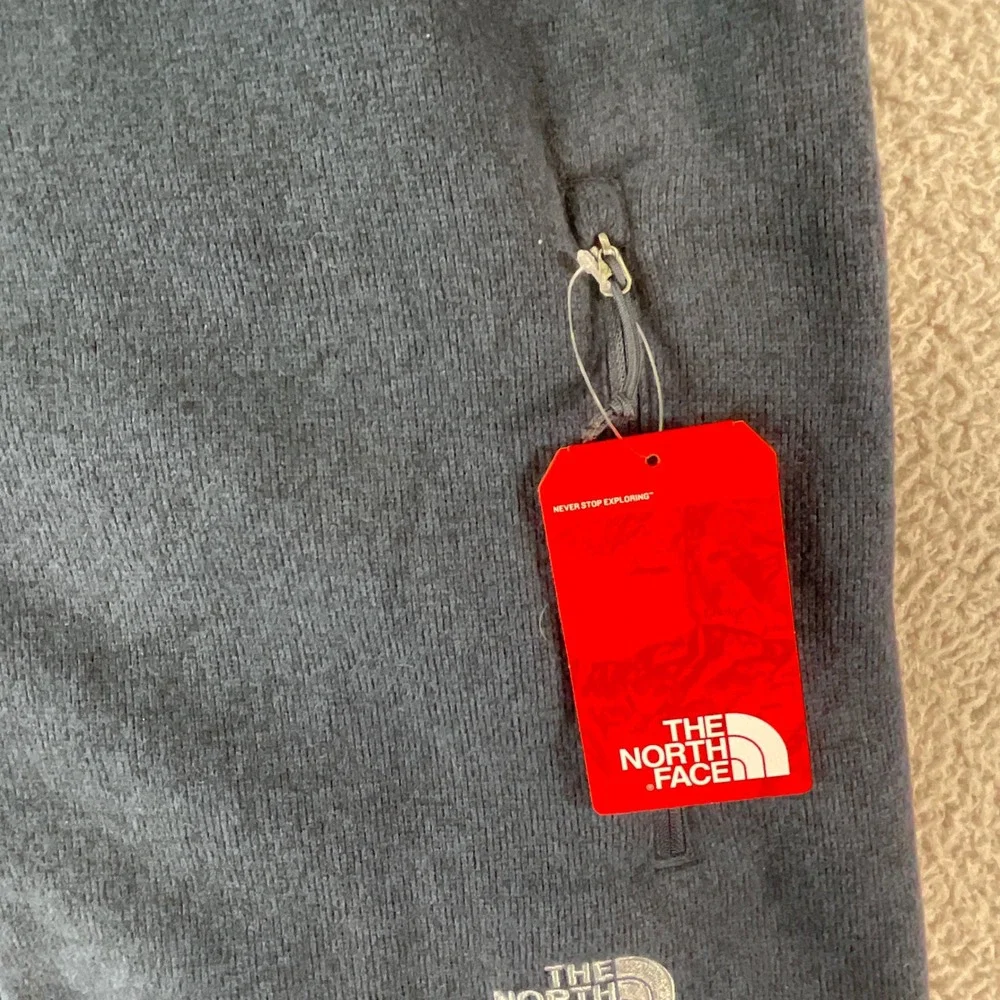 The North Face Sweater Fleece Vest Mens XL Blue New Urban Navy Embroidered Zip